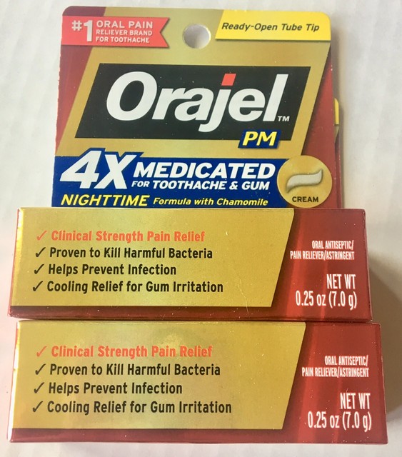 Orajel PM Nighttime Instant Pain Relief for Toothache