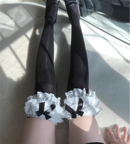 Japanische Anime Lolita Mädchen über Knie Oberschenkel Socken JK Uniform Cosplay Strümpfe - Bild 6 von 9