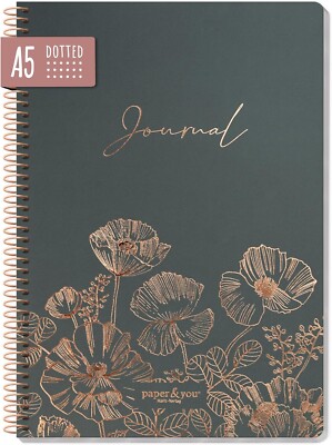 Häfft Verlag  Journal dotted DIN A5 - Spiralbindung - Poppy