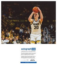 Payton Sandfort Iowa Basketball Star signed autographed 8x10 photo ACOA