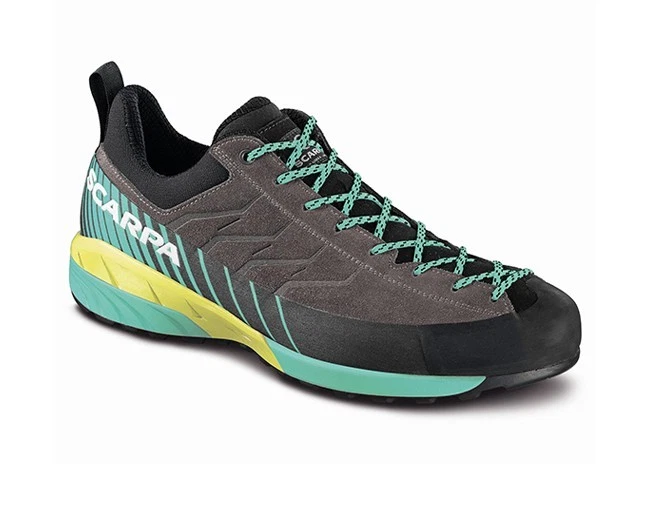 Scarpa Mescalito Women, Approach-/Zustiegsschuhe, titanium - green blue