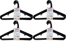 Black Plastic Hangers Premium Quality! 8-32 Pack