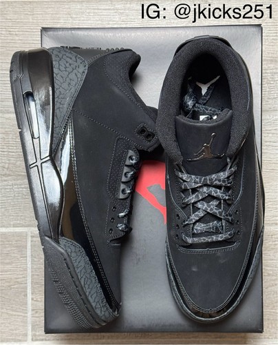 Jordan 3 Retro “Black Cat” (Size 10M) | Brand New Deadstock