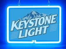 Keystone Beer Bar Shop Convenience Store Pub Man Cave Display Light Neon Sign
