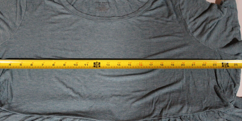 Lane Bryant Women's 22/24 Heather Blue Swing Tee Short Sleeve Round Neck Stretch - Picture 5 of 8