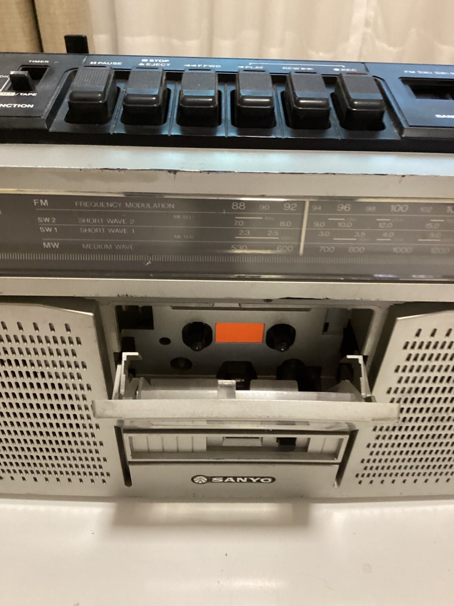 パーソナルコンピュータ【SANYO】 Sanyo quartz stereo cassette recorder m9990 for parts & repair
