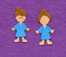 PEOPLE die cuts scrapbook cards