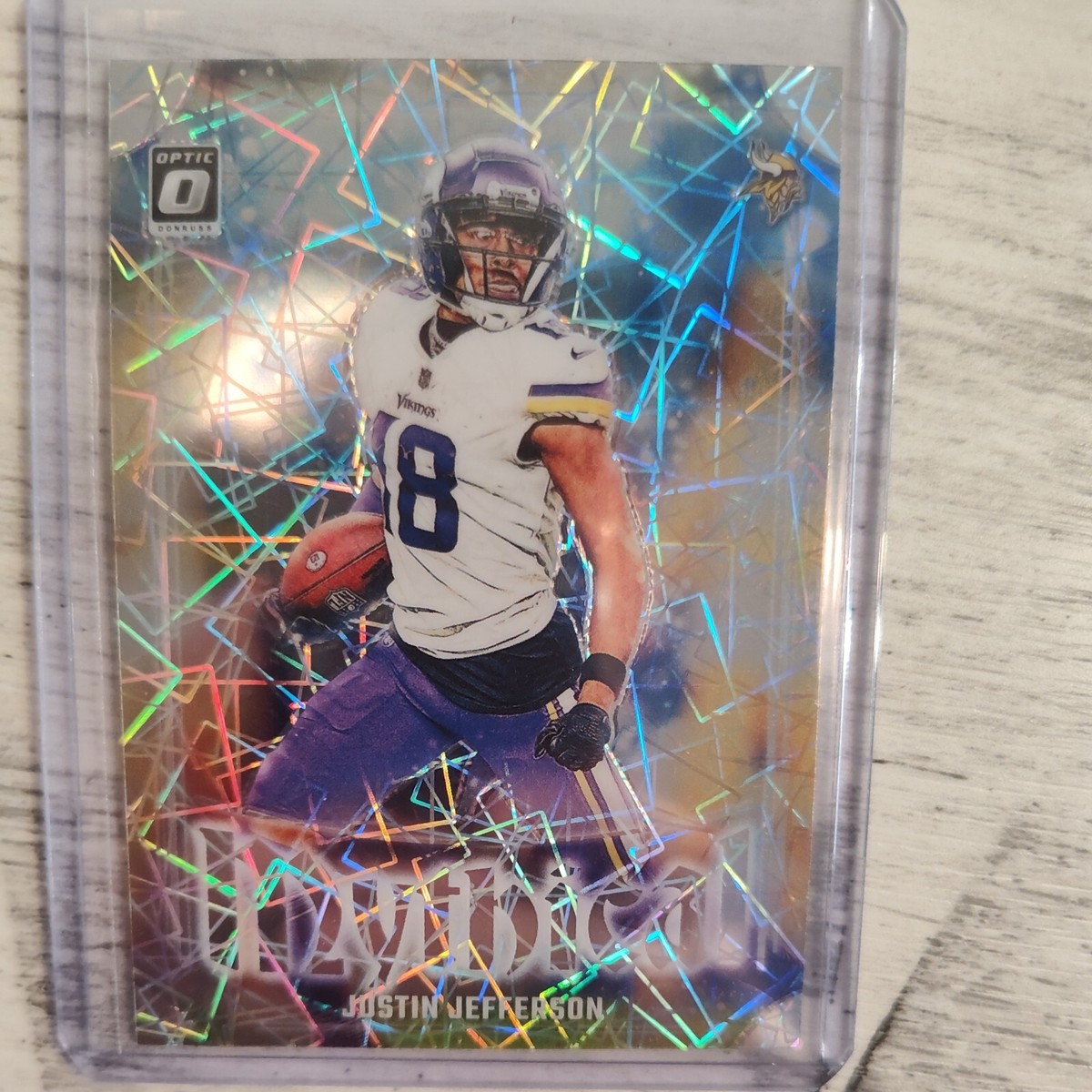 2023 Panini Donruss Optic Justin Jefferson Mythical Case Hit SSP