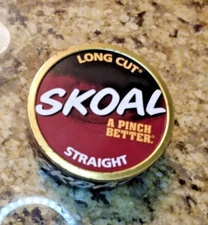 Skoal Can October 31 "Halloween" 2009 Pre Warning Lid Skoal Straight Long Cut.