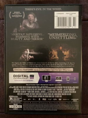 THE VVITCH (THE WITCH) 2015 DVD RARE HORROR ROBERT EGGERS WIDE W