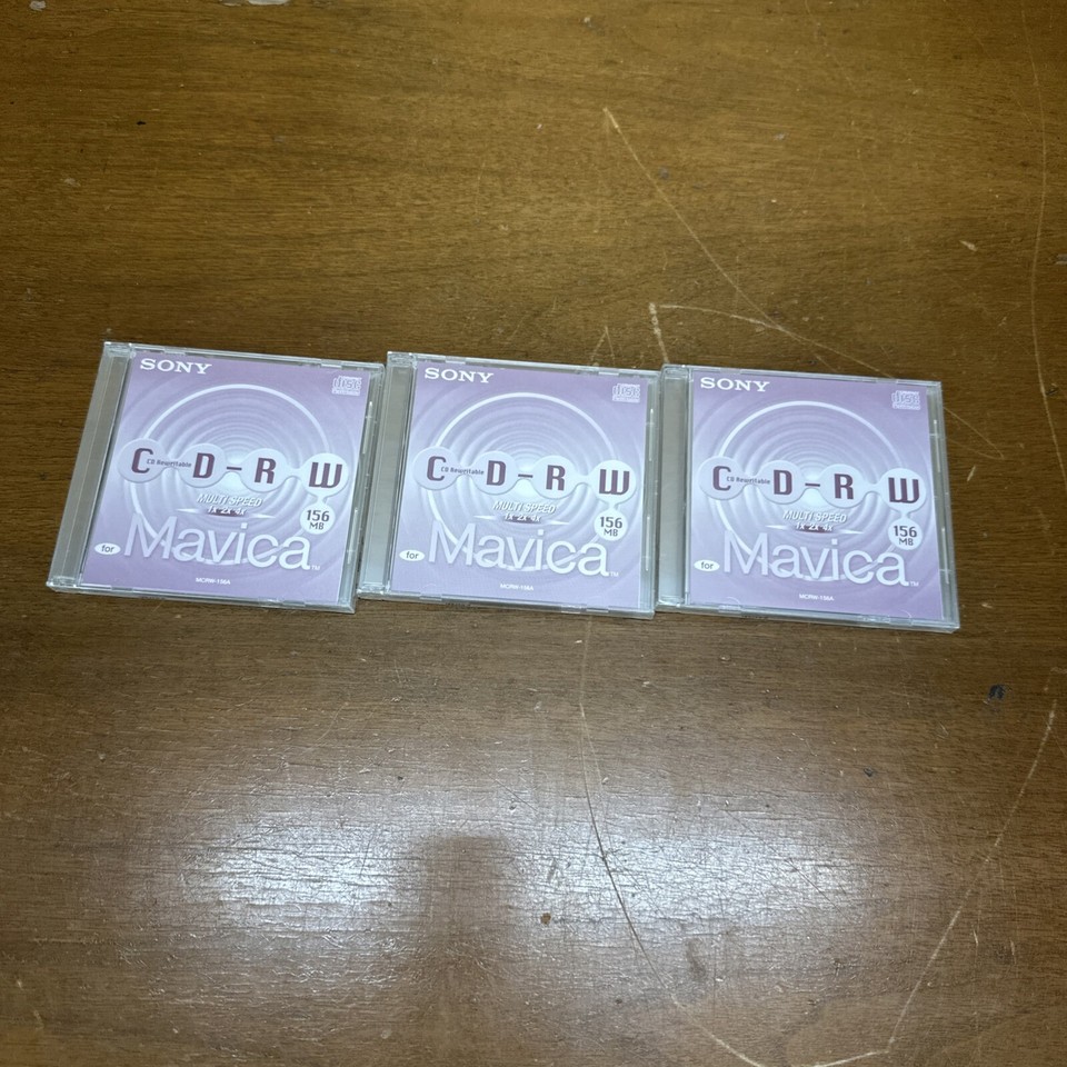 Sony CDRW 3 Pack for Mavica Camera 3MCR156A Compact Disc Rewriteable