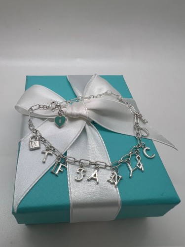 NEW Tiffany & Co. Notes Dangle Charm Chain Bracelet Sterling Silver 925 - Picture 2 of 8