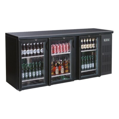 Kühltheke Backbar Glastür Getränkekühltisch Rückbuffet Theke 2002x513x860 3T