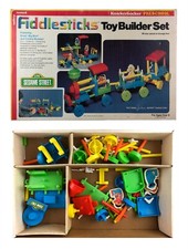Vintage Sesame Street Fiddlesticks Toy Builder Set 115 Pieces 1978 2505