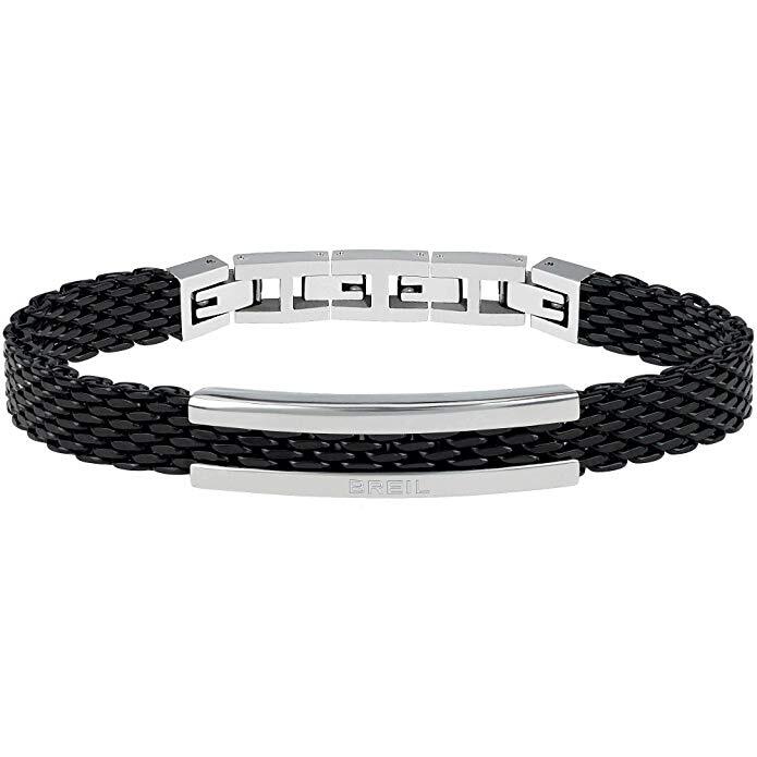 Breil Men's Bracelet TJ2742 in Steel with Gun IP Snap Collection