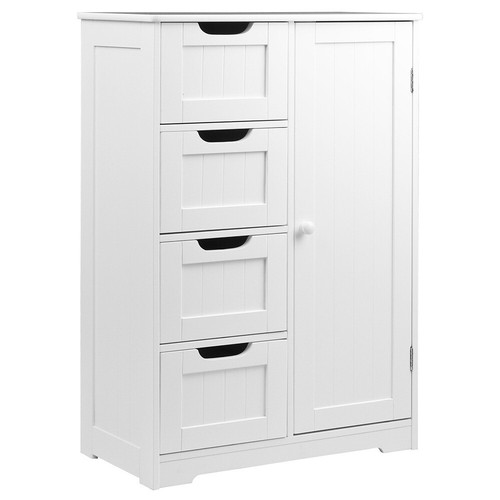 Artiss Bathroom Storage Cabinet 4 Drawers Laundry Kitchen Cupboard Organiser - Picture 11 of 14