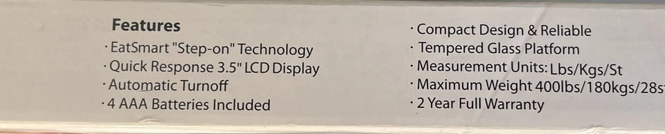 Cinta métrica corporal libre EatSmart Products, talla única, transparente Foto 3 de 3