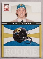 2011 Donruss Elite Rookie NFL Team Logo #29 - Blaine Gabbert #/999 Football Card