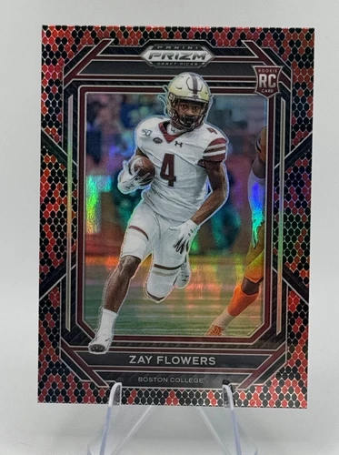 2023 Panini Draft Pick Snakeskin Prizm #143 Zay Flowers RC Rookie Ravens SSP