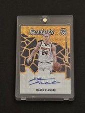 2019-20 MASON PLUMLEE Panini Mosaic Scripts Orange Prizm AUTO #SC-MPL