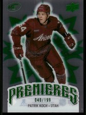 2024-25 Upper Deck Ice Emerald Green #161 Patrik Koch /199 - HKY