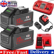 12AH For Milwaukee For M18 18V Extended Capacity Battery/Charger 12000mAh