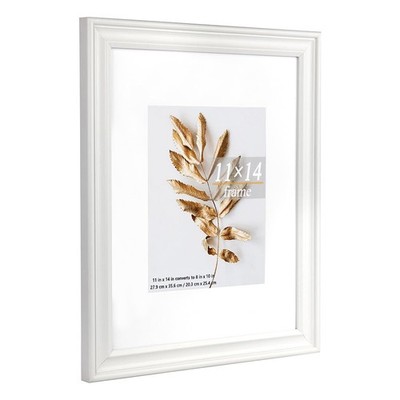 11x14 Picture Frames White,Display Photos 8x10 with Mat or 11x14 Without Insi...
