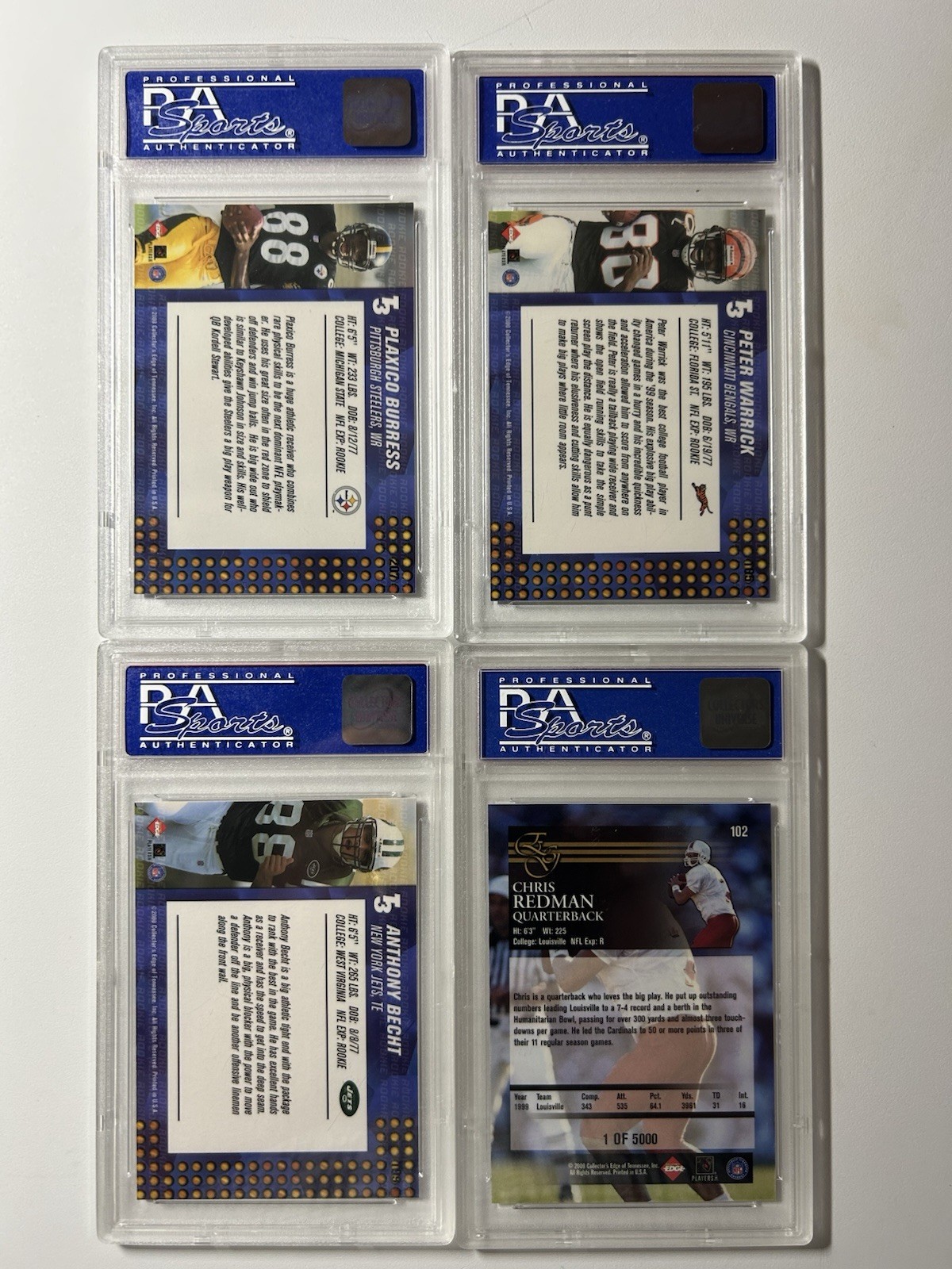 NFL slabs PSA 9&10's view 2