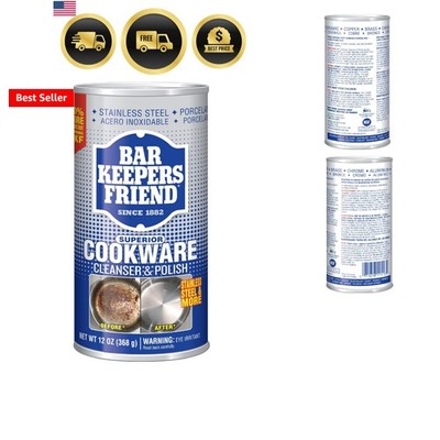 Bar Keeper's Friend COOKWARE CLEANER/POLISH 12 oz Can 2-pack