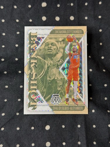 Shai Gilgeous-Alexander [White] #8 2024 Panini Mosaic Bank Shot card