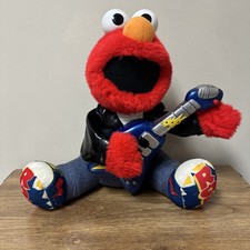 Rock N Roll Elmo Animated Plush Guitar Vintage 2010 Tyco Sesame Street Shakes
