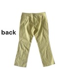 ESCADA vintage summer pale yellow  buttermilk  pants high waist tapered  size 42 — photo 2