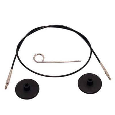 KnitPro Cable: Circular: Interchangeable: Black: 76cm