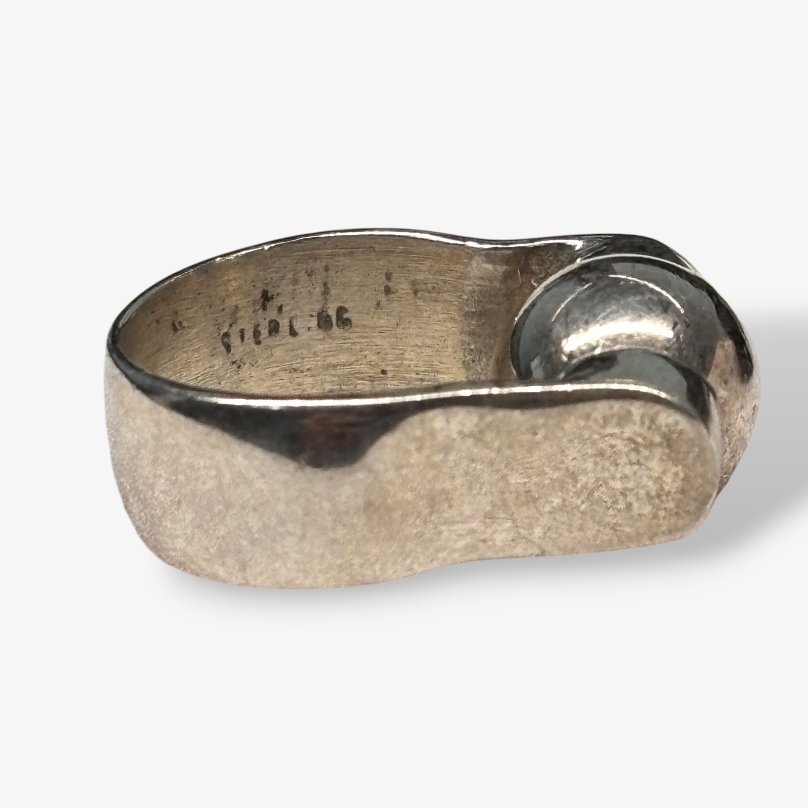 Sterling Silver Interchangeable Ring w 7 Gemstone… - image 2