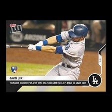 Gavin Lux - 2020 MLB Topps Now Card 232 - Print Run: 1,824 Los Angeles Dodgers