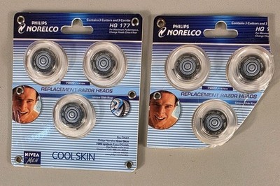 Philips Norelco Cool Skin 7000 Series HQ177 Razor Heads (6 Total) 7775X 7745X