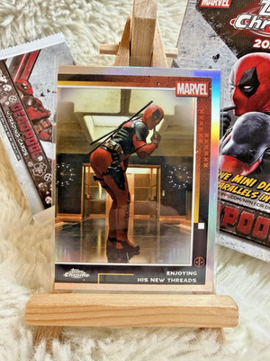 2025 Topps Chrome Deadpool Marvel #59 Enjoying His New Threads Refractor