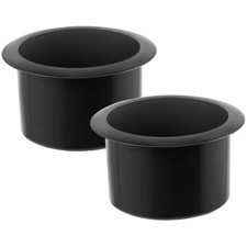 2pcs Black Plastic Cup Holder Insert Drop In Drink Can Holder Replacement