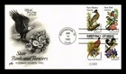 US COVER STATE BIRDS AND FLOWERS FIRST DAY ISSUE PLATE BLOCK ARTCRAFT
