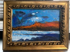 dipinto a olio paesaggio Marine