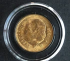 Photo of a 1955 Mexico 5 Pesos Gold from an eBay listing that sold on Apr 25, 2026