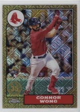 2022 Series 1 1987 Topps Chrome Silver Pack Mojo Gold 9/50 Connor Wong nd3