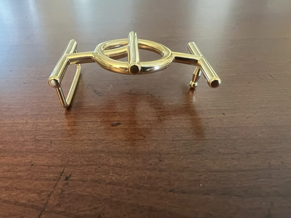 HERMES 38MM Gold Ulysse H Belt Buckle (excellent) - Image 2 of 4