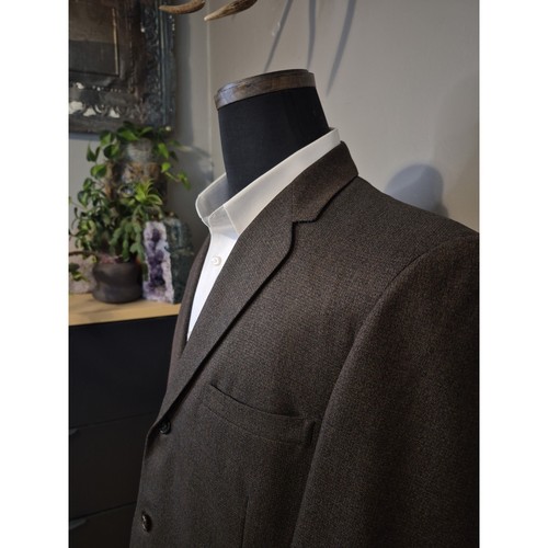 Hart Schaffner Marx, Vtg Hart Schaffner Marx Mens 41R 3 Button Wool Sports Coat Brown Speckle USA