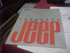 1981 AMC JEEP Cherokee sales brochure