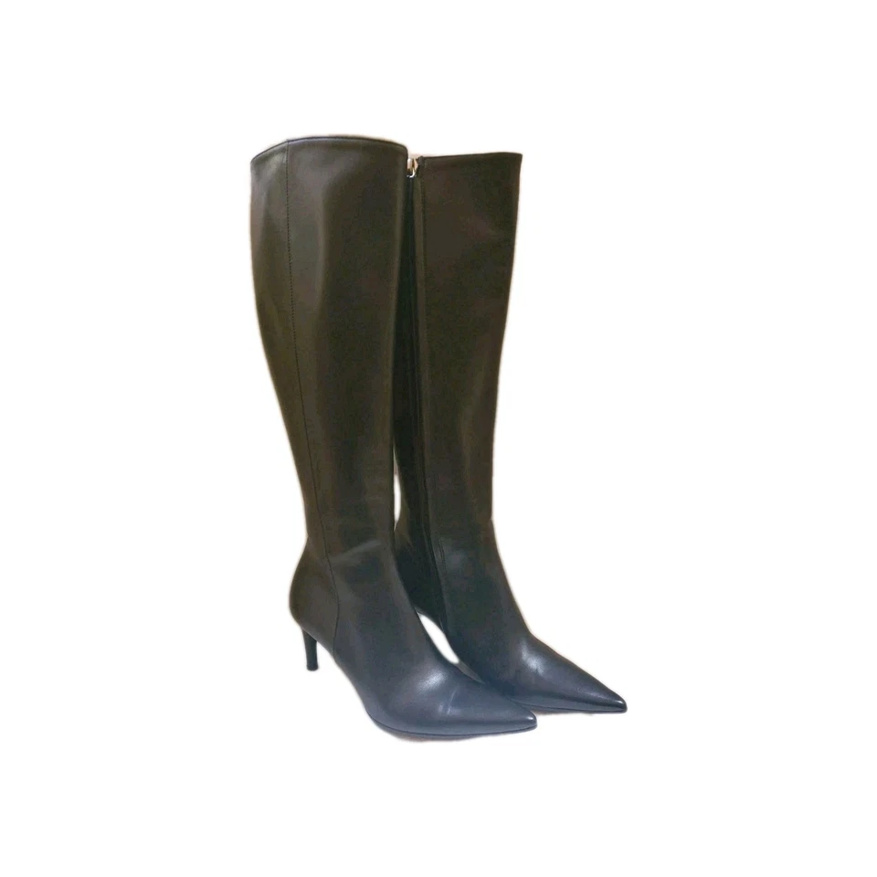 Gucci Botas Hasta la Rodilla - Auténticas Botas Negras Piel de Cordero Talla 35.5 C Italia Foto 2 de 4