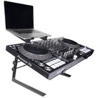 Adjustable DJ Controller Stand, Rubber Padding%