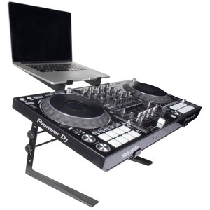 Adjustable DJ Controller Stand, Rubber Padding%