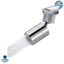 NSF CUPC Certified 360 Swivel Kitchen Sink Aerator with Dual-Function Spray
