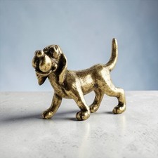 Sammelfigur Messing Statue Hund